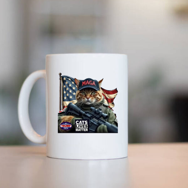 Cats Lives Matter Maga Trump 2024 Mug , Cats Lives Matter Trump 20241