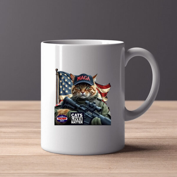 Cats Lives Matter Maga Trump 2024 Mug , Cats Lives Matter Trump 20242