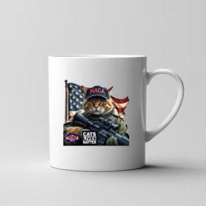 Cats Lives Matter Maga Trump 2024 Mug , Cats Lives Matter Trump 20243