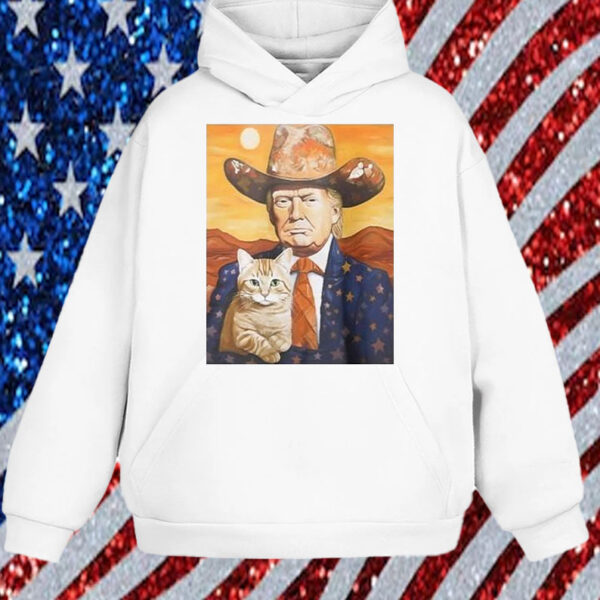 Cowboy Trump With A Cat Shirt, Hoodie, Sweatshirt, Long Sleeve and Tank Top1