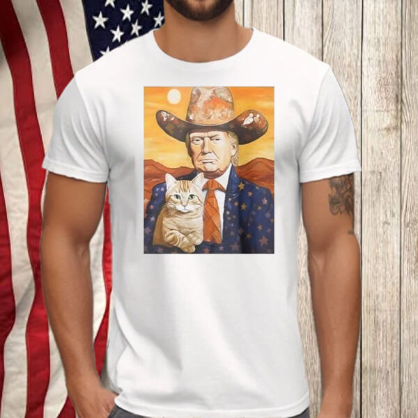 Cowboy Trump With A Cat Shirt, Hoodie, Sweatshirt, Long Sleeve and Tank Top5