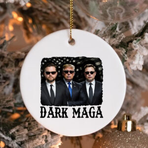 DARK MAGA JD Vance Trump Elon Musk Ornament3