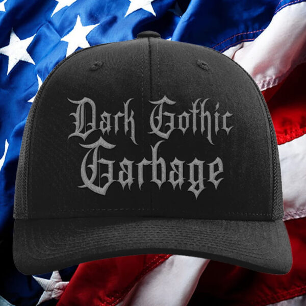 Dark Gothic Garbage Trucker Hat5