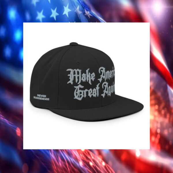 Dark Gothic MAGA – Snapback Hat – Elon Musk’s Rally Hat3