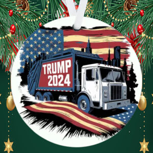 Donald Trump Garbage Truck Ornament1