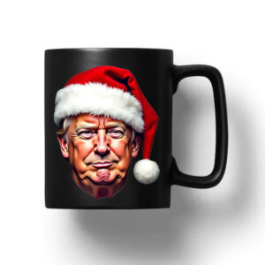 Donald Trump Santa Hat Christmas Mug 20241