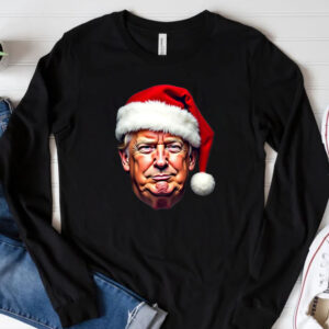 Donald Trump Santa Hat Christmas T-Shirt 202433