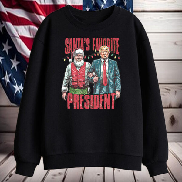 Funny Santa's Favorite President Trump Shirt, Hoodie, Sweatshirt, Long Sleeve and Tank Top1