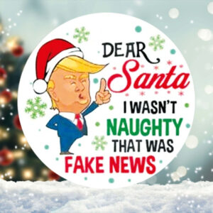 Funny Trump Christmas Ornament