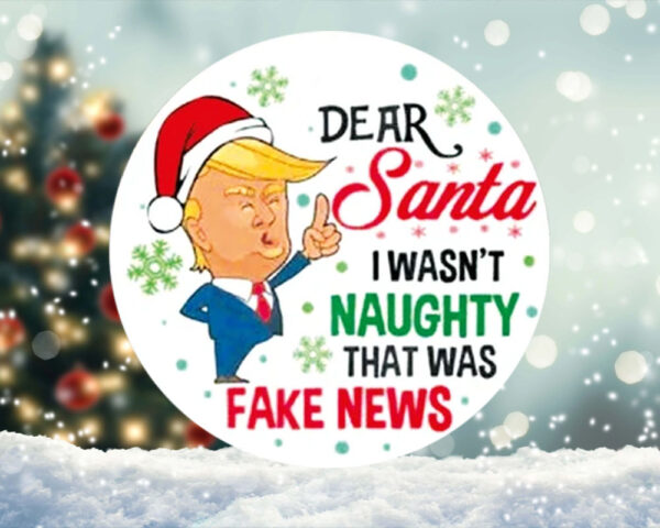 Funny Trump Christmas Ornament