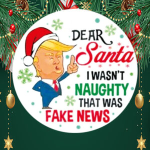 Funny Trump Christmas Ornament1