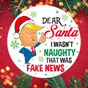 Funny Trump Christmas Ornament2