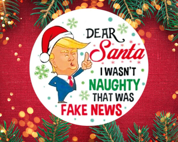 Funny Trump Christmas Ornament2