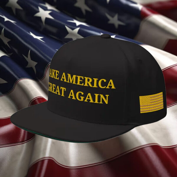 Gold Dark MAGA Hat Trump Gold MAGA Hat1