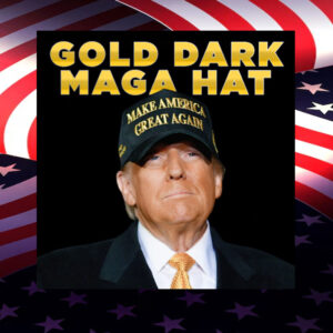 Gold Dark MAGA Hat – MET WITH JOE ROGAN!