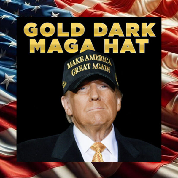 Gold Dark MAGA Hat1