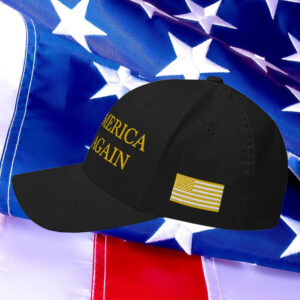 Gold MAGA Hat, Make America Great Again Embroidered Hat1