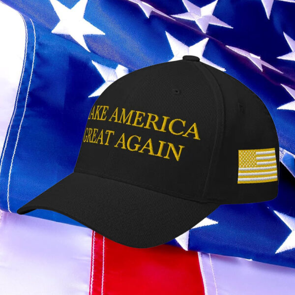 Gold MAGA Hat, Make America Great Again Embroidered Hat5