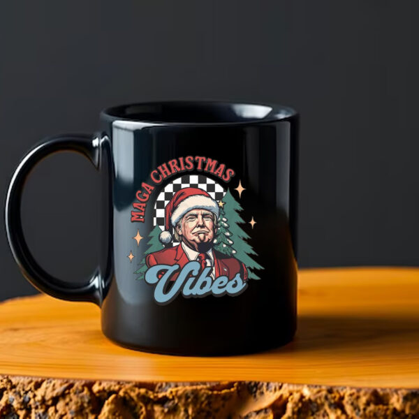 MAGA Christmas Vibes, Trump Christmas Mug2