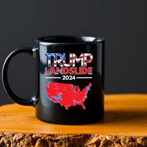 Official 2024 Electoral Map Trump Landslide Red Election Map Mug2