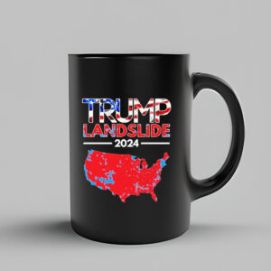 Official 2024 Electoral Map Trump Landslide Red Election Map Mug3