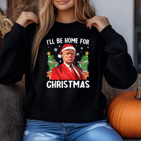 Patriotic Holiday Humor I'll Be Home for Christmas Sweatshirt , T-shirt , Hoodie , Long Sleeve T-Shirt3