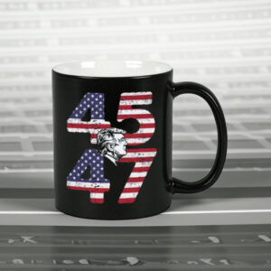 Patriotic Silhouette 45 47 Trump Mug2