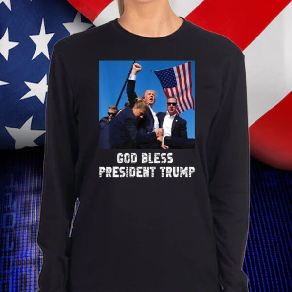 President Trump, God Bless President Trump Shirt, Hoodie, Sweatshirt, Long Sleeve and Tank Top