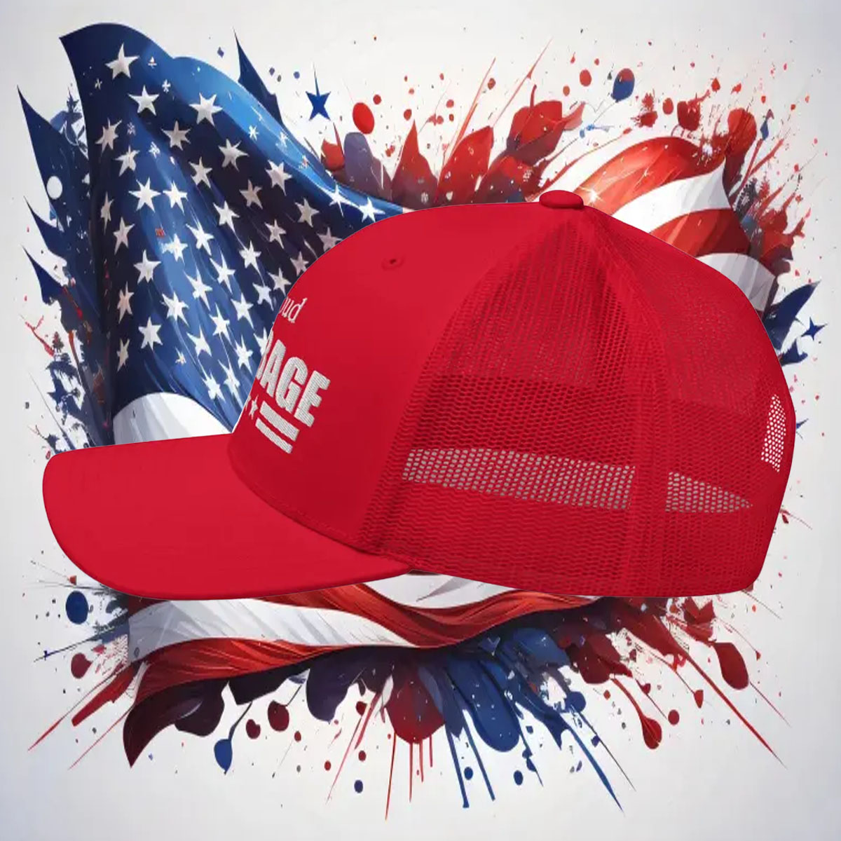 Proud Garbage Trucker Cap Pro Trump 2024 Embroidery Red Republican Hat 11 Proud Garbage Trucker Cap Pro Trump 2024 Embroidery Red Republican Hat3