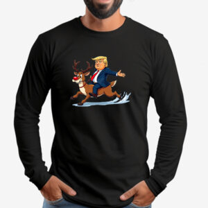 Rudolph the Red Nosed Reindeer Christmas Donald Trump Xmas Sweatshirt , T-shirt , Hoodie , Long Sleeve T-shirt2