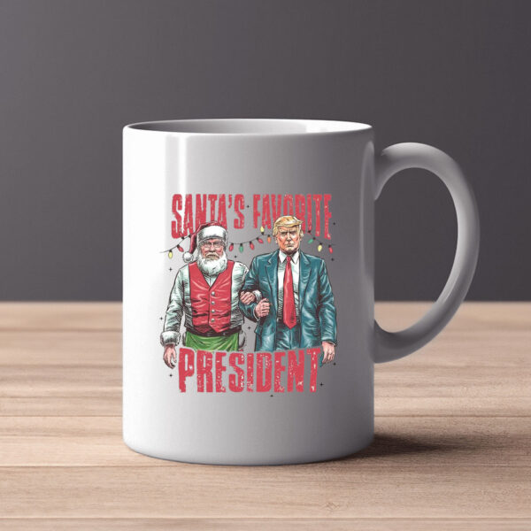 Santa's Favorite President Mug , Trump Christmas2