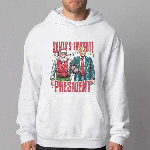 Santa's Favorite President Sweatshirt , T-shirt , Hoodie , Long Sleeve T-Shirt , Trump Christmas2