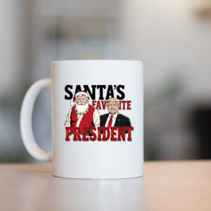 Santa's favorite President Mug - Humorous Trump Christmas1