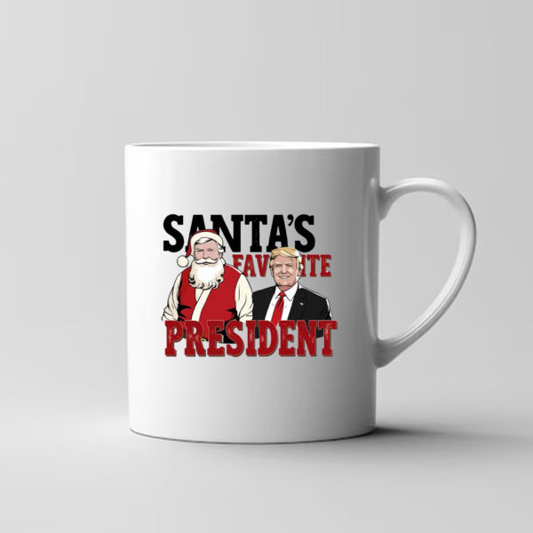 Santa's favorite President Mug - Humorous Trump Christmas3