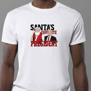 Santa's favorite President Sweatshirt , T-shirt , Hoodie , Long Sleeve T-Shirt - Humorous Trump Christmas1