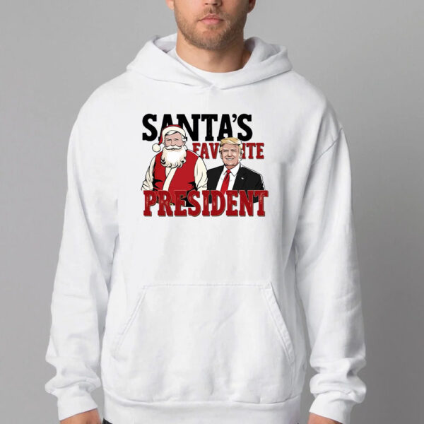 Santa's favorite President Sweatshirt , T-shirt , Hoodie , Long Sleeve T-Shirt - Humorous Trump Christmas2