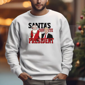 Santa's favorite President Sweatshirt , T-shirt , Hoodie , Long Sleeve T-Shirt - Humorous Trump Christmas3