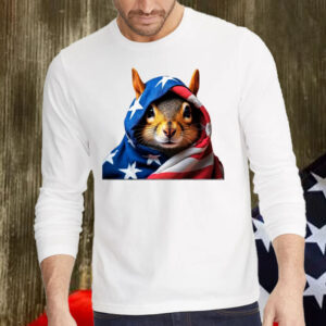 Squirrels Flag US For Trump 2024 Shirt, Hoodie, Sweatshirt, Long Sleeve and Tank Top