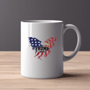 Trump 2024 , Eagle Flag Trump Mug , Pro Trump 2