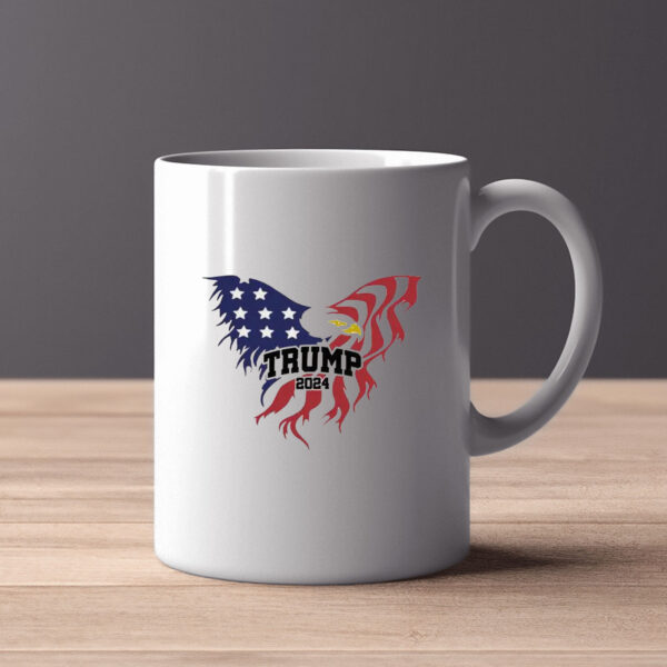 Trump 2024 , Eagle Flag Trump Mug , Pro Trump 2