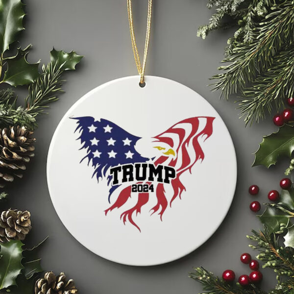 Trump 2024 , Eagle Flag Trump Ornament , Pro TrumpTrump 2024 , Eagle Flag Trump Ornament , Pro Trump