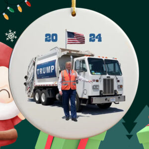 Trump 2024 Garbage Truck Ornament