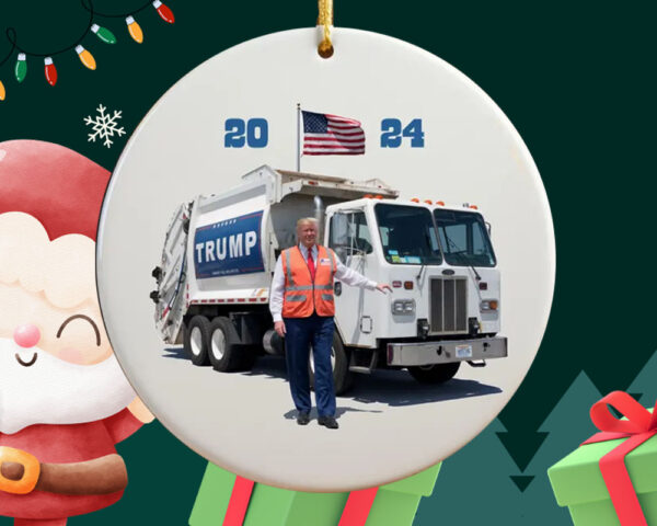 Trump 2024 Garbage Truck Ornament