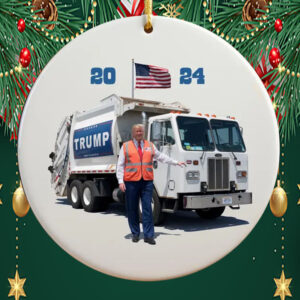 Trump 2024 Garbage Truck Ornament5