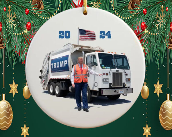 Trump 2024 Garbage Truck Ornament5