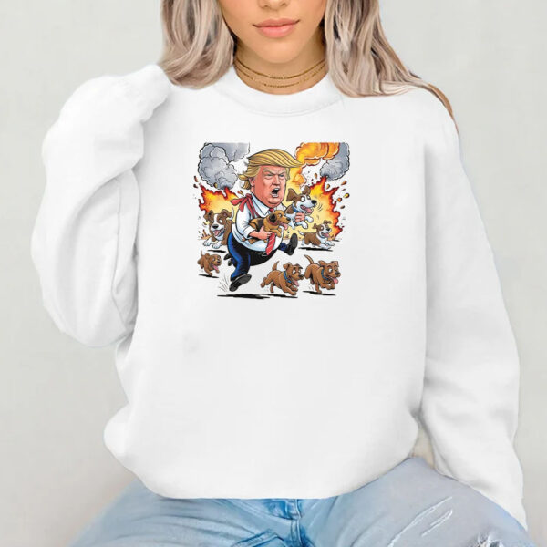 Trump Dog Rescue T-Shirt 2024 - Humorous Political Cartoon