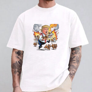 Trump Dog Rescue T-Shirt 2024 - Humorous Political Cartoon1