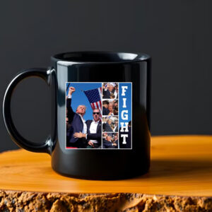 Trump Fight , Trump Mug , Trump Rally2