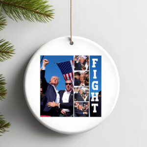 Trump Fight , Trump Ornament , Trump Rally2