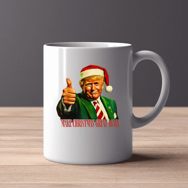 Trump I'll Be Home for Christmas - Humorous Trump Christmas Mug Design Clipart Illustration2